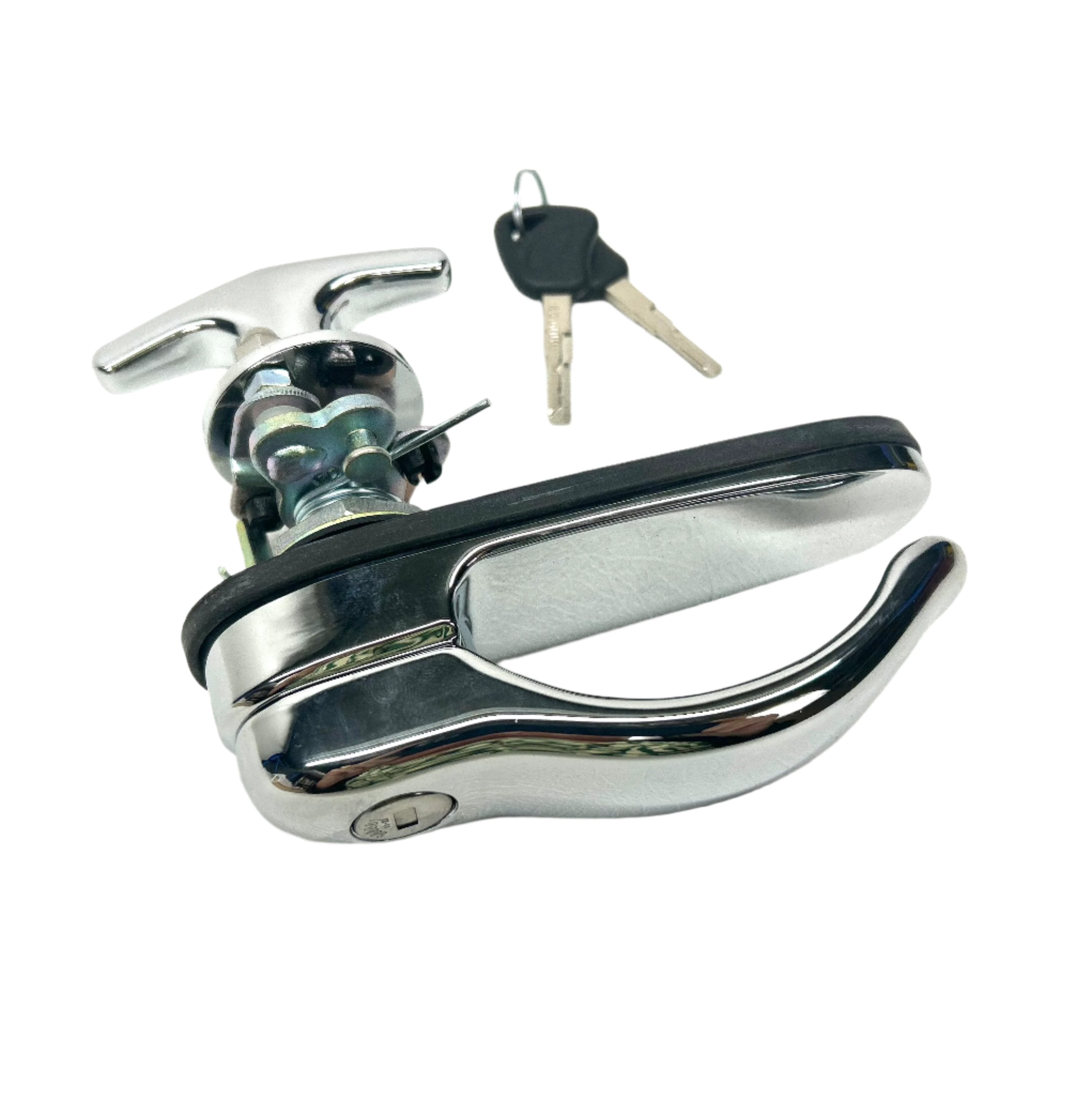 Canopy Chrome Steel Locking Canopy T-Handle Replacement Rear Window Locking Handle Lock