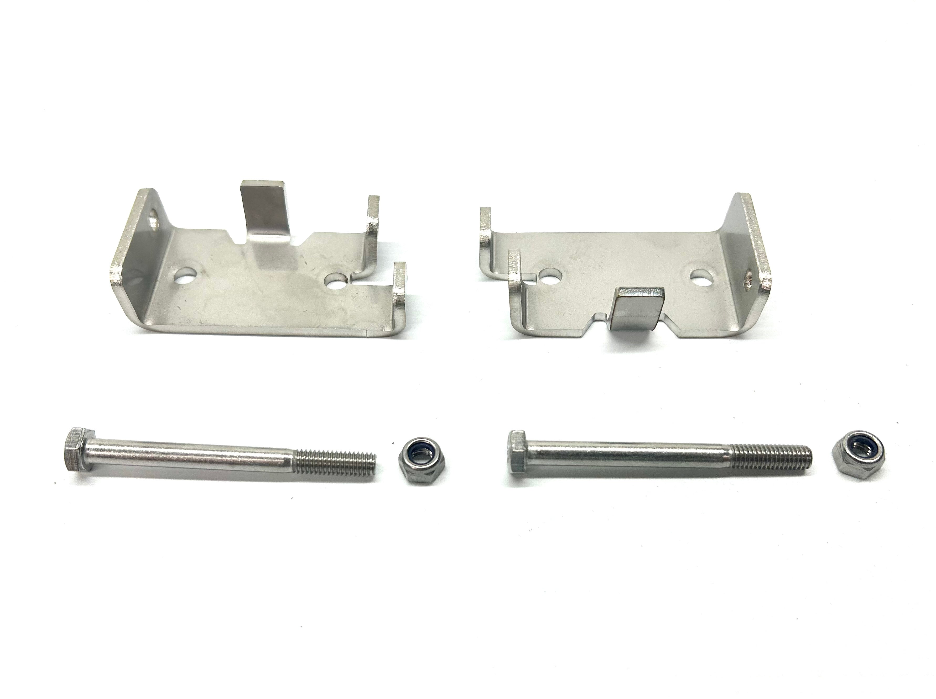 Amarok VW 50mm Female Hinge & Bolts Kit-B for EGR Ute Lid with Shiny Black Plastic Underneath
