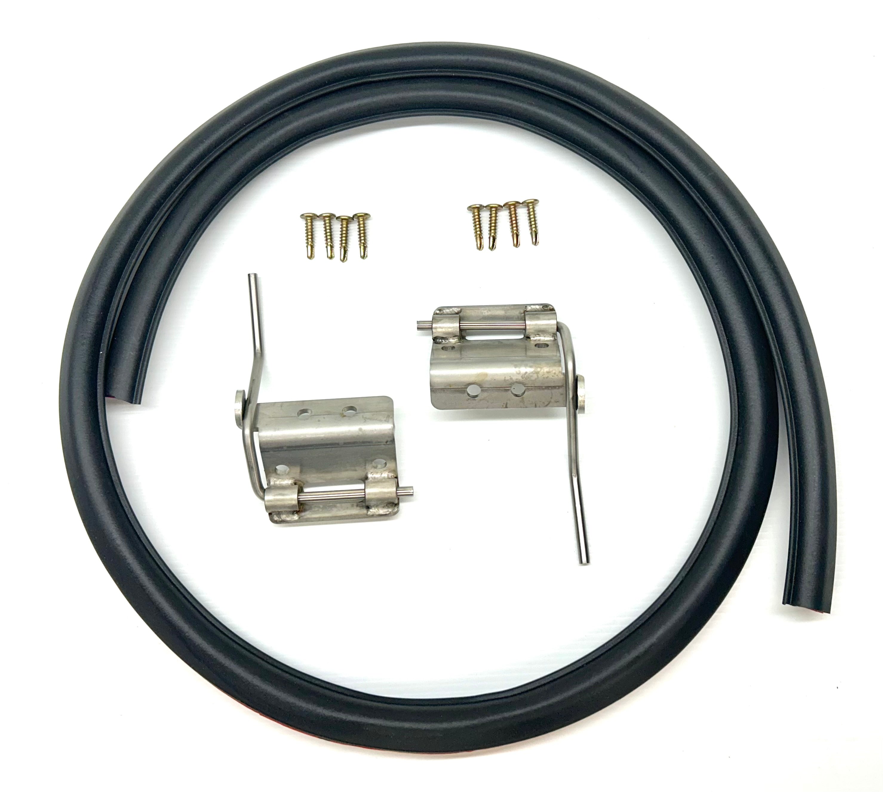 FG Ford Falcon 25mm Female Hinge & Pins & Seal Kit-D for EGR Ute Lid with Shiny Black Plastic Underneath
