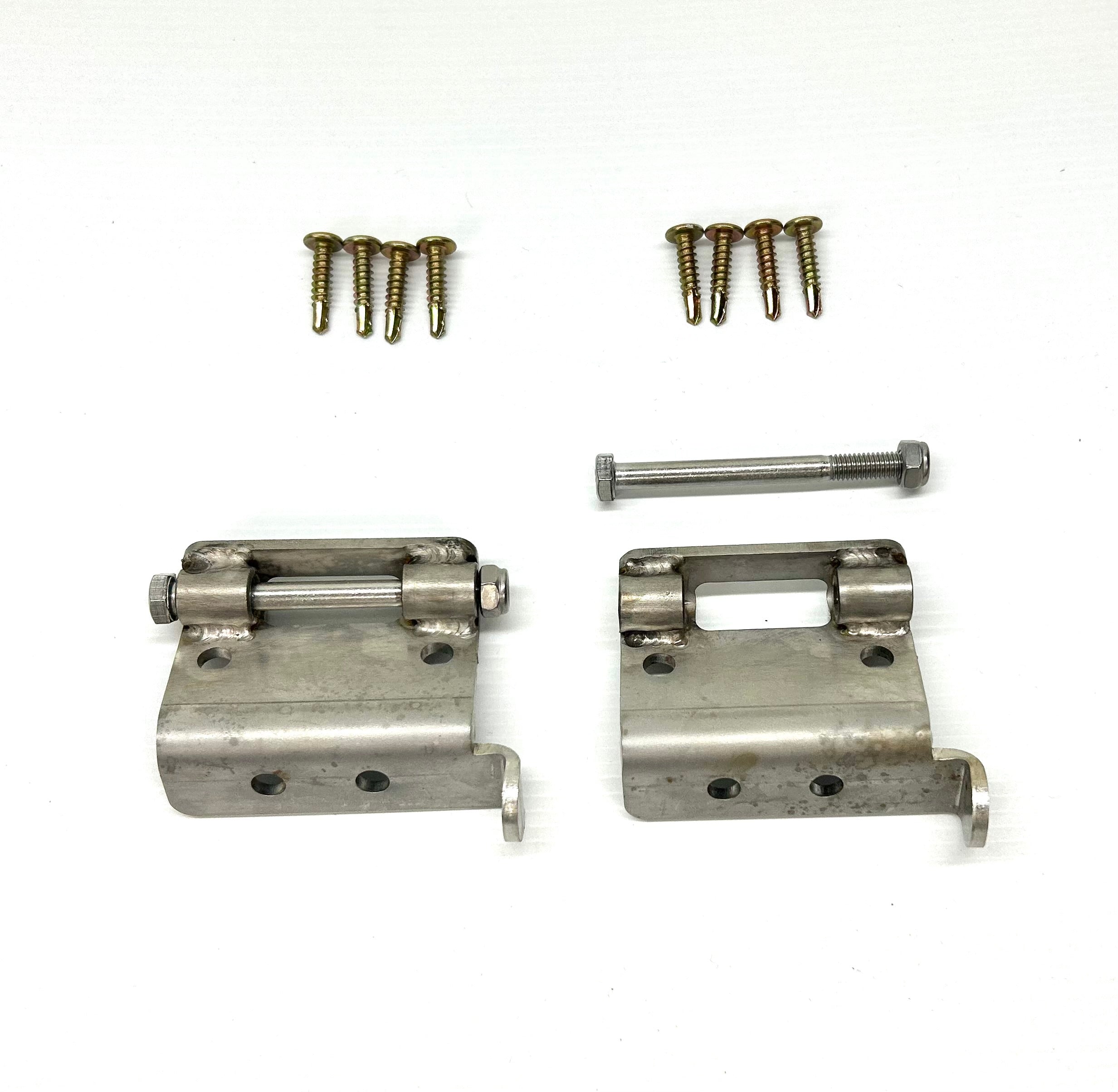 FG Ford Falcon 25mm Female Hinge & Bolts Kit-B for EGR Ute Lid with Shiny Black Plastic Underneath
