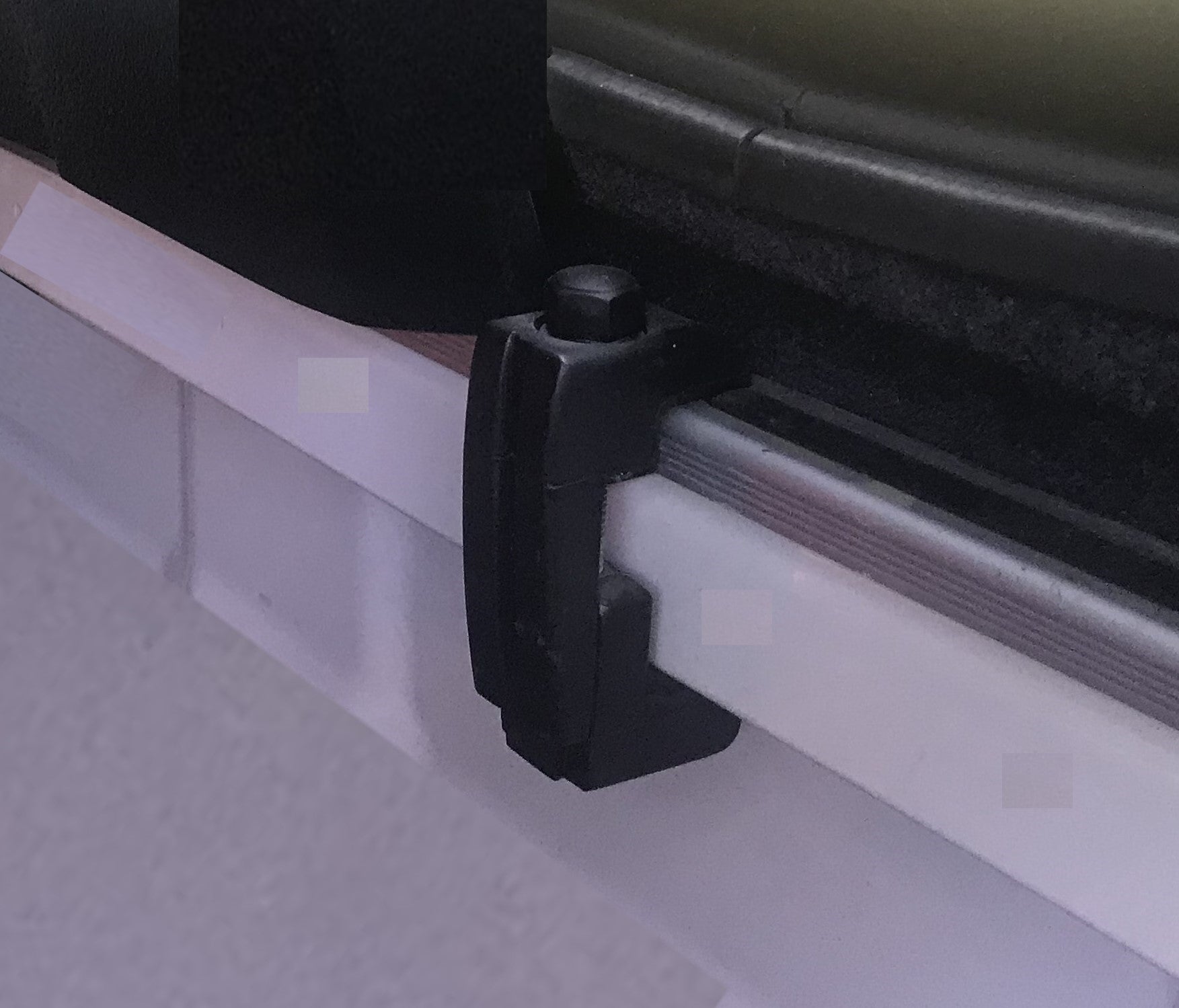 Clamps 2 x Canopy Ute Mounting Fitting Kit Removable Black Plastic G-Clamp Ute Tub
