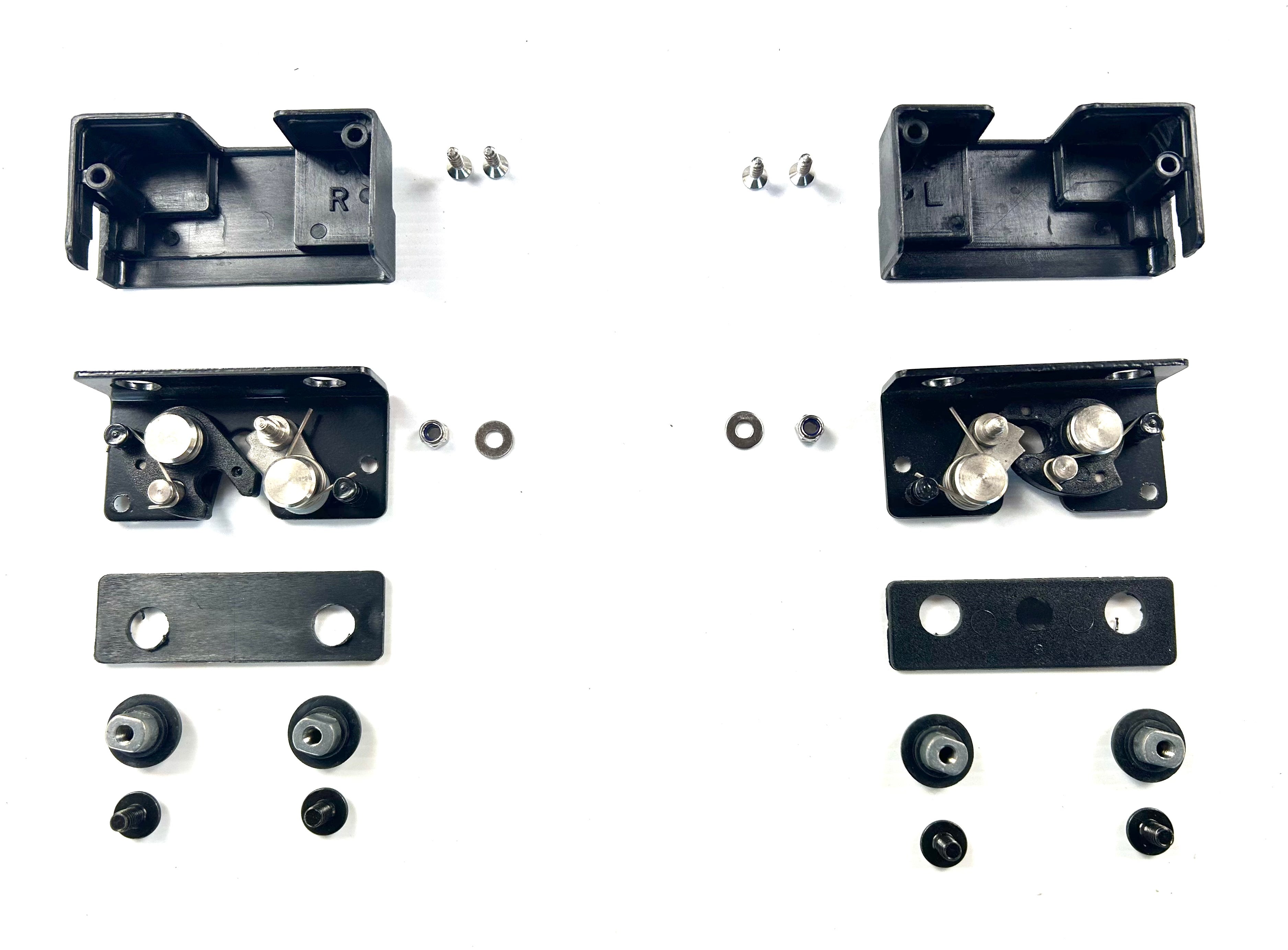 ALPHA GSE Canopy Side Door Wing Lock Hook Plate Catches + Rod Arms HardTop Truck