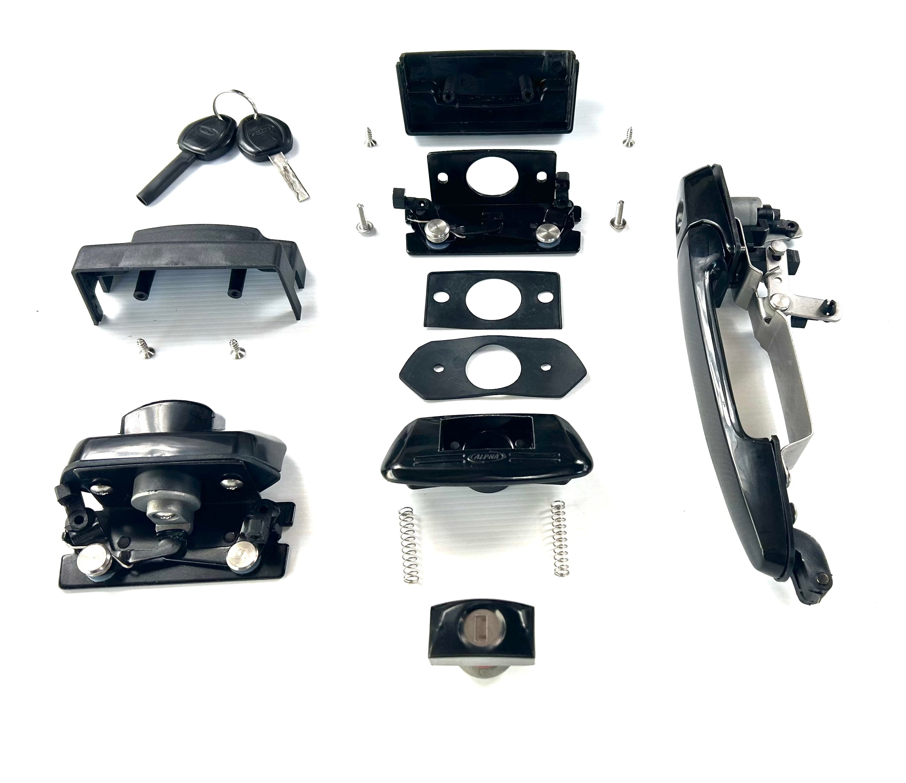 ALPHA GSE Canopy Lock Set Rear Handle + 2 Side Lift Up Door Window Locks HardTop