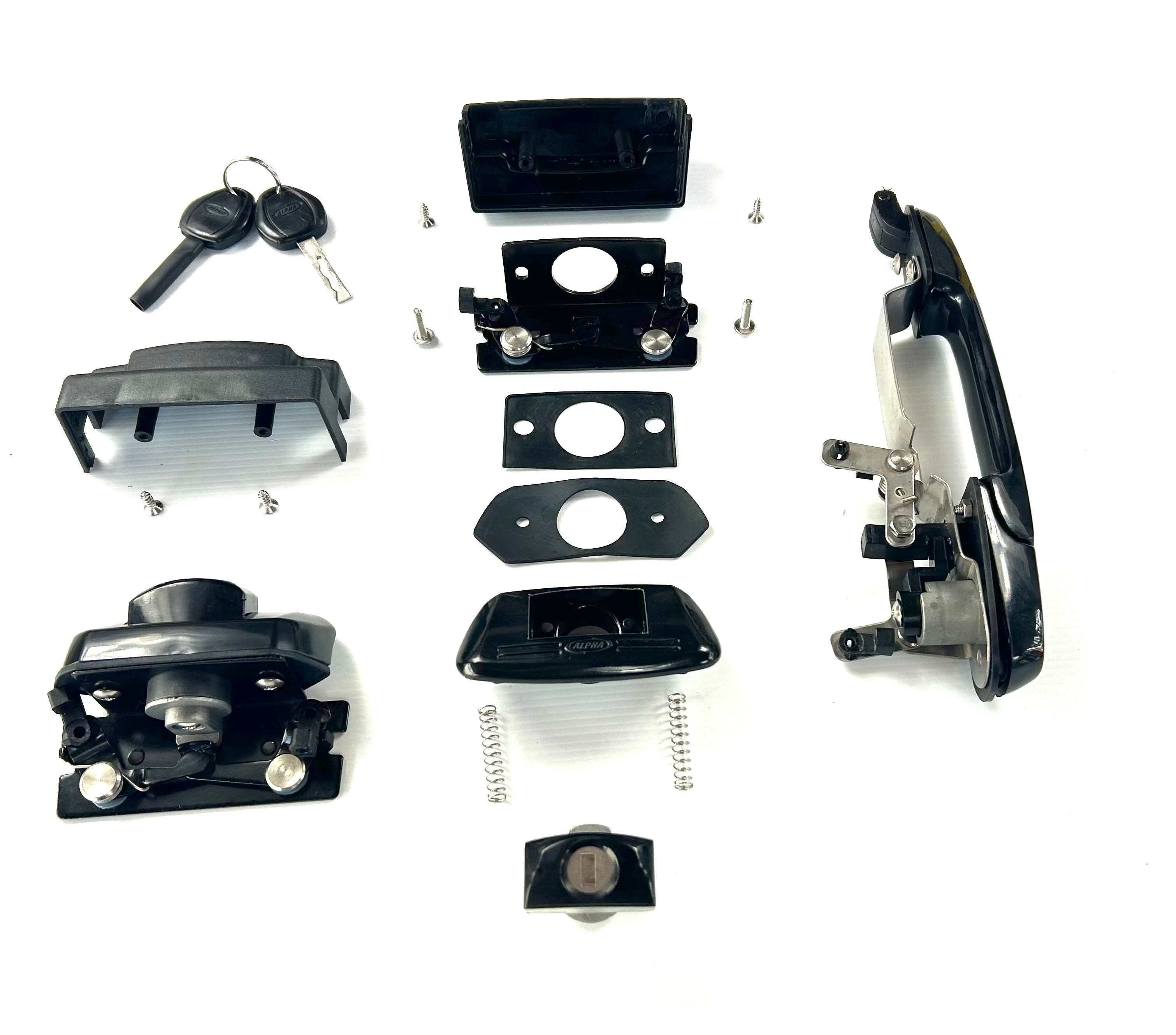 ALPHA GSE Canopy Lock Set Rear Handle + 2 Side Lift Up Door Window Locks HardTop