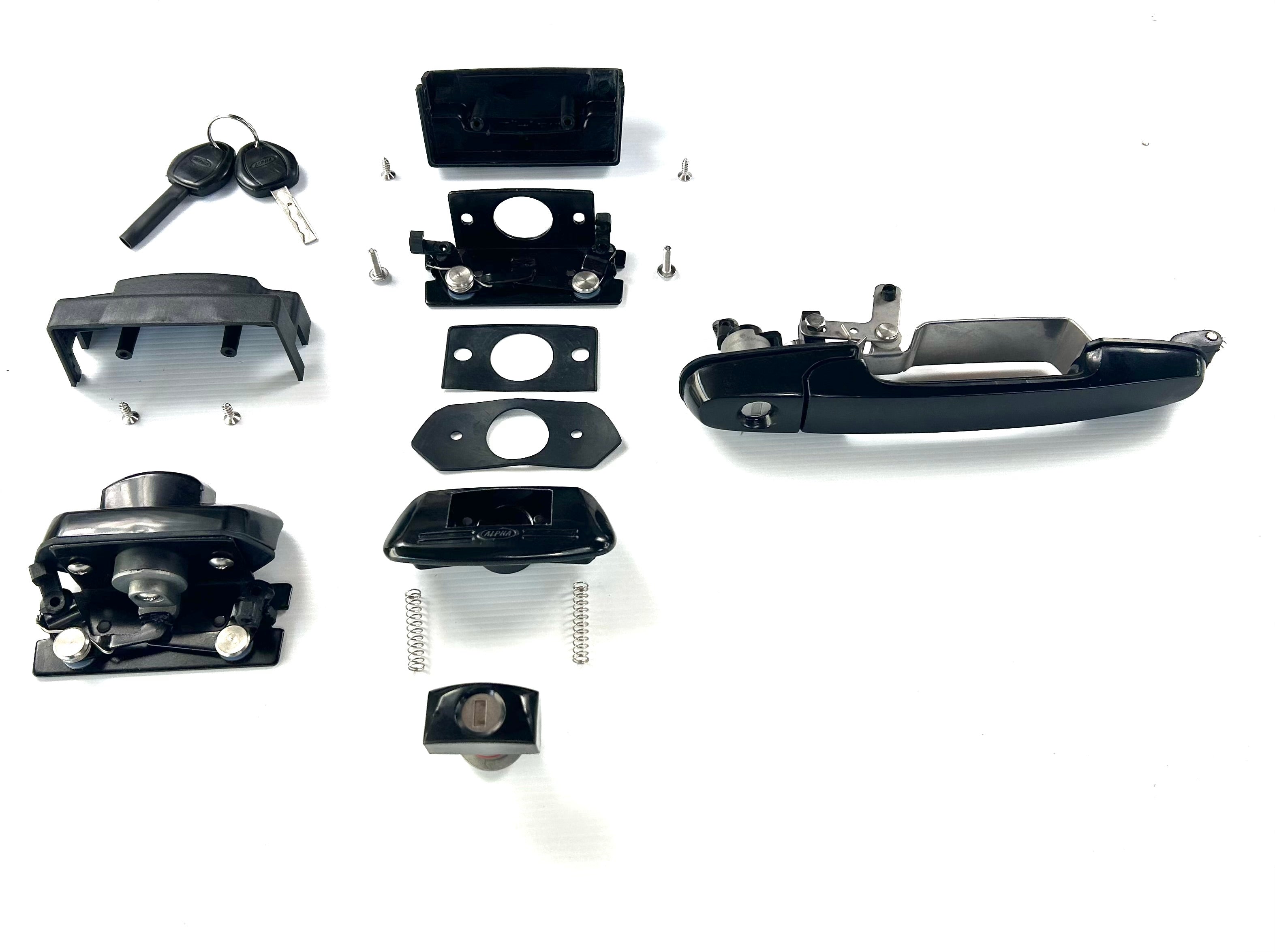 ALPHA GSE Canopy Lock Set Rear Handle + 2 Side Lift Up Door Window Locks HardTop