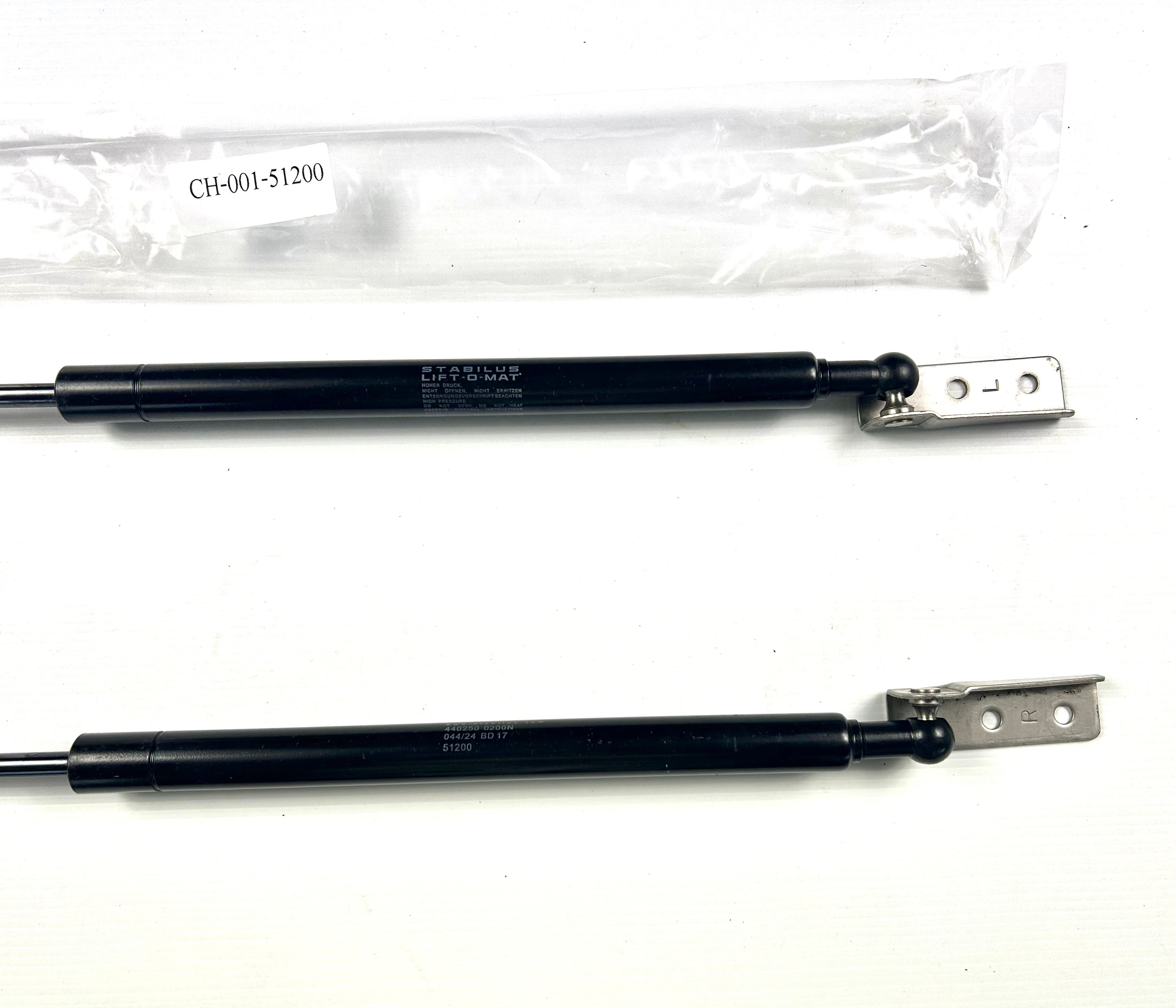 Alpha GSE Canopy Rear Lift Up Window Gas Struts & Brackets Stabilus Hardtop