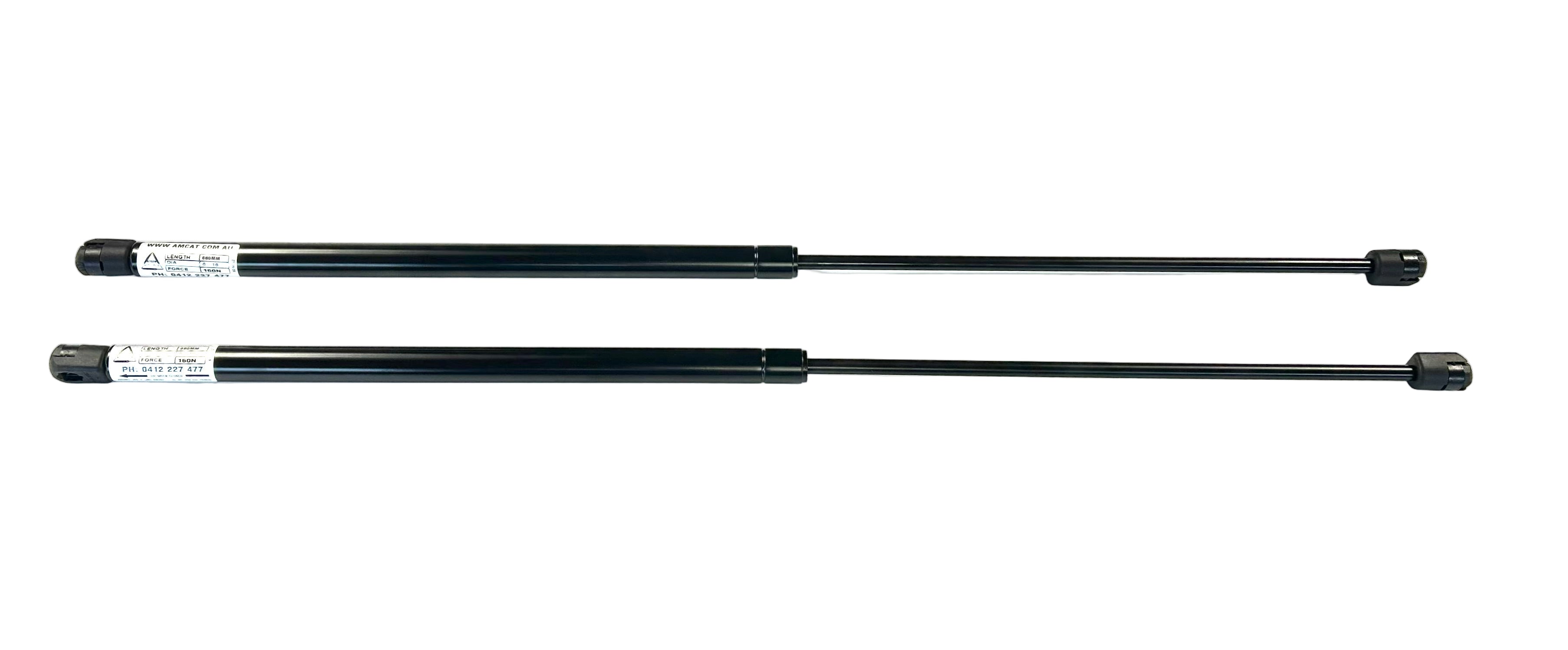 RG Colorado Gas Strut EGR Plastic Ute Lid Cover M10-M10 Ball Heads 680mm x 150n