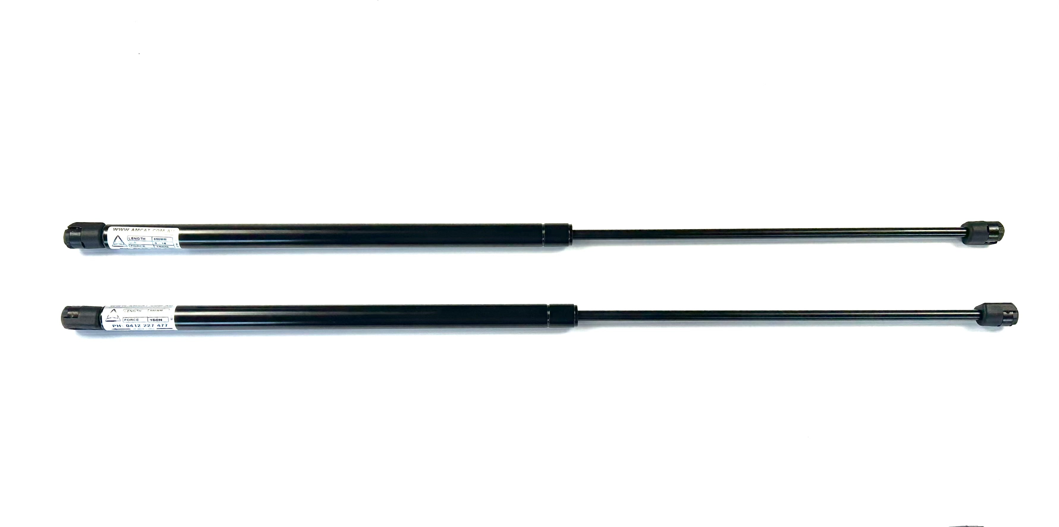Isuzu D-Max 2012-2020 Gas Strut EGR Plastic Ute Lid Cover M10-M10 Ball Heads 680mm x 150n