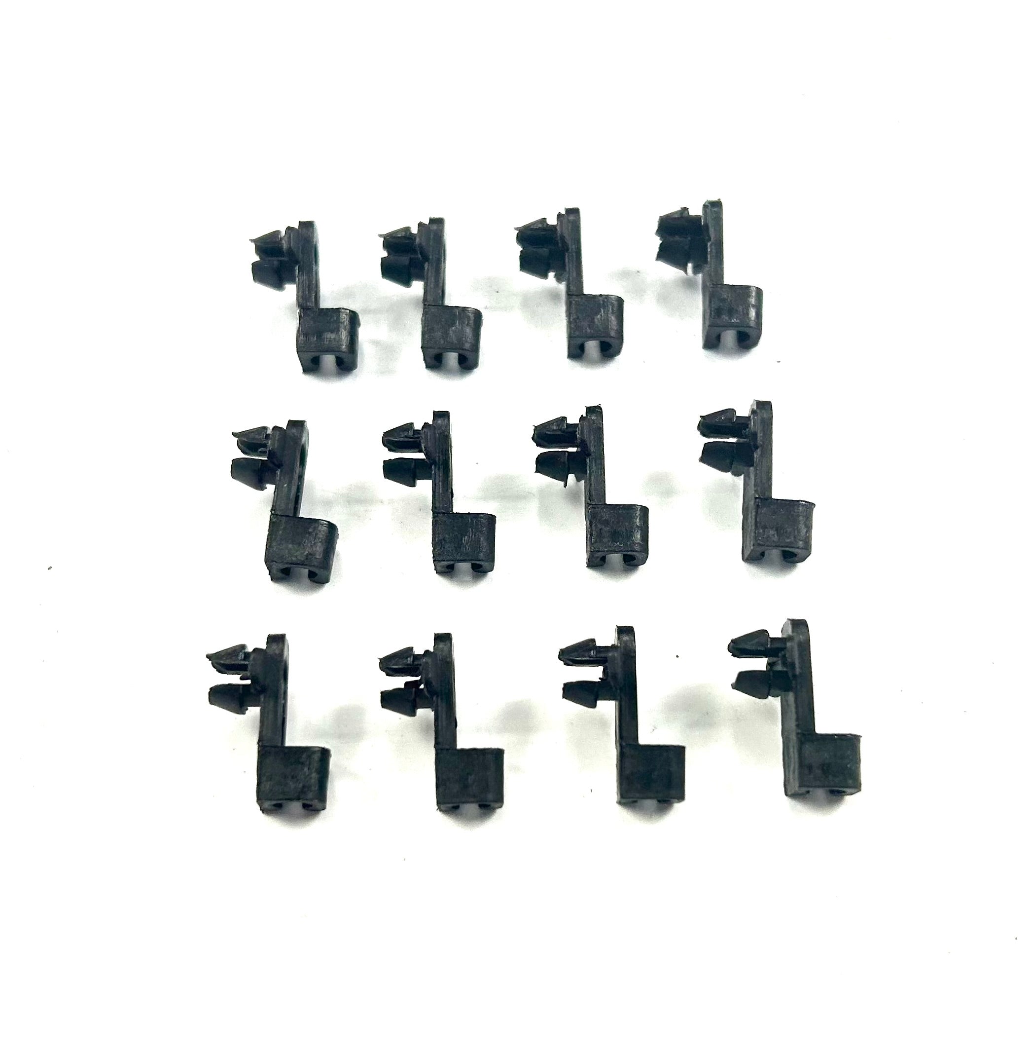 12 x Plastic Clips for Threaded Wire Connecting Lock Rods on Ute Lids & Canopies