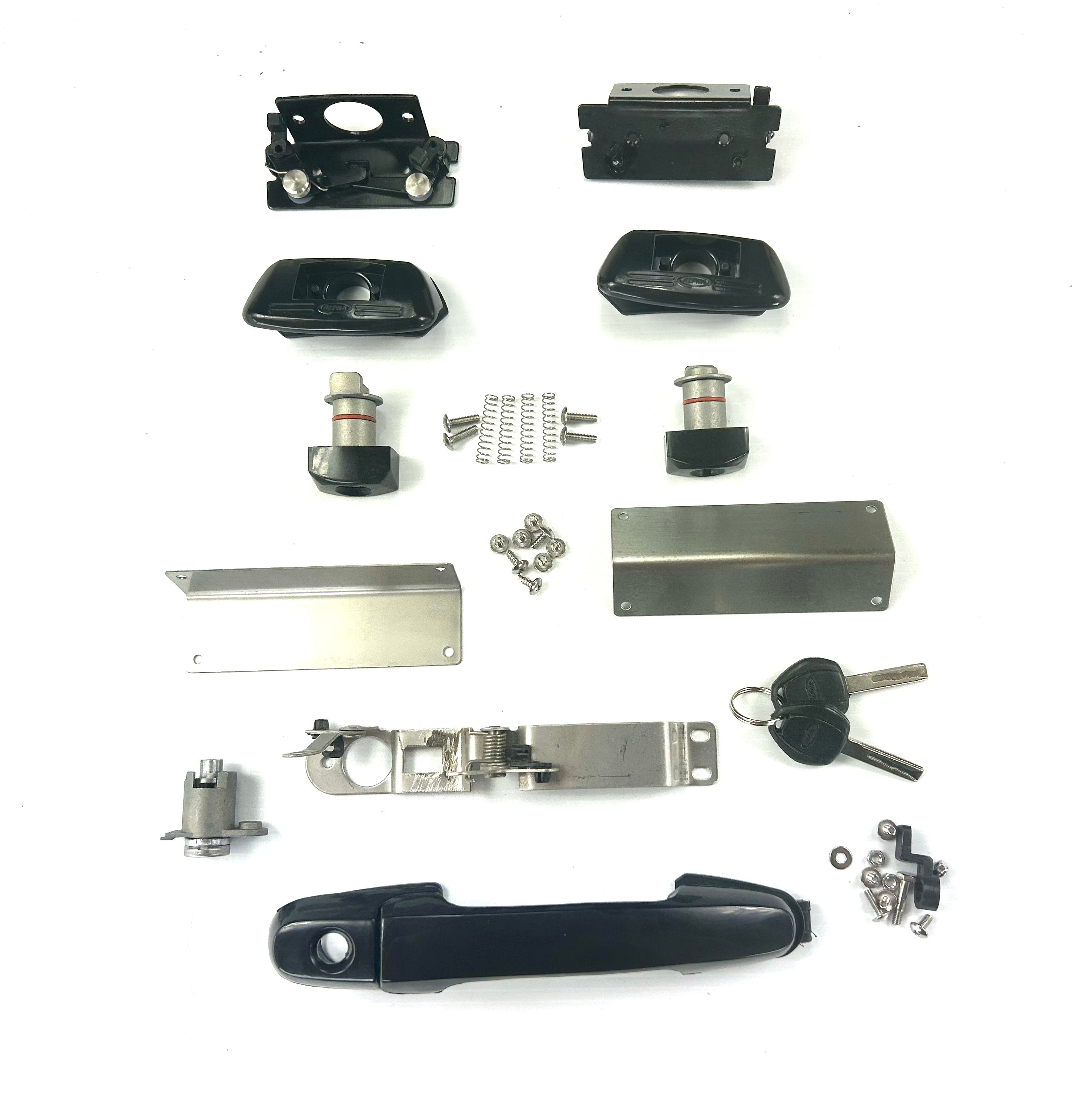 ALPHA CME Canopy Lock Set Rear Handle + 2 Side Lift Up Door Window Locks HardTop