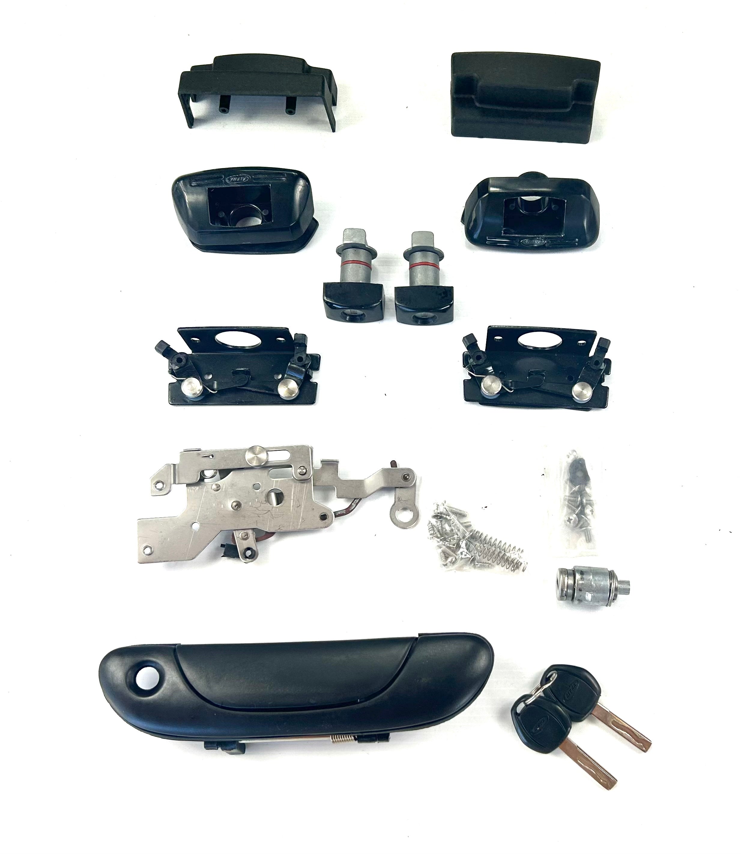 ALPHA GSX Canopy Lock Set Rear Handle + 2 Side Lift Up Door Window Locks HardTop