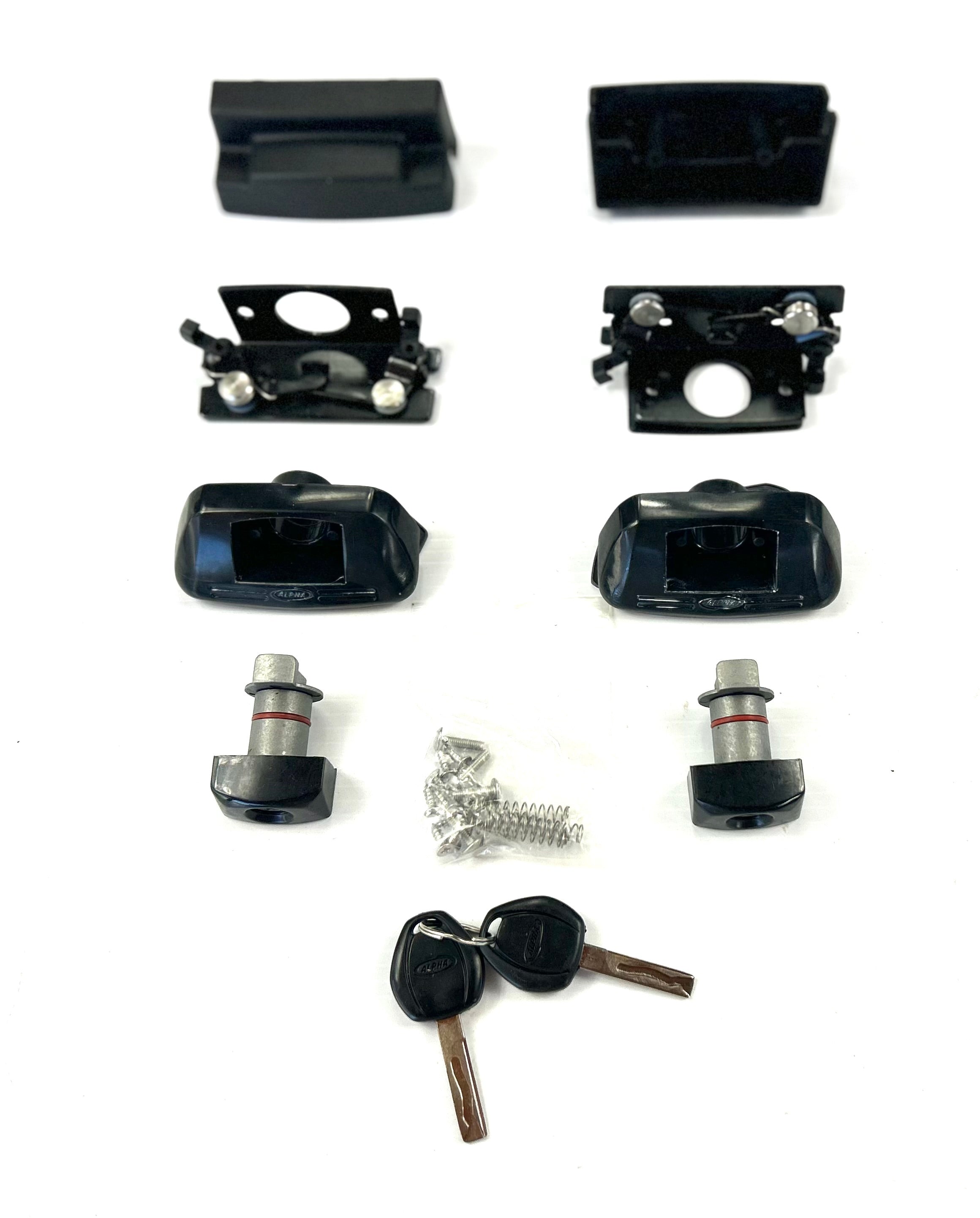ALPHA GSX Canopy Lock Set Rear Handle + 2 Side Lift Up Door Window Locks HardTop