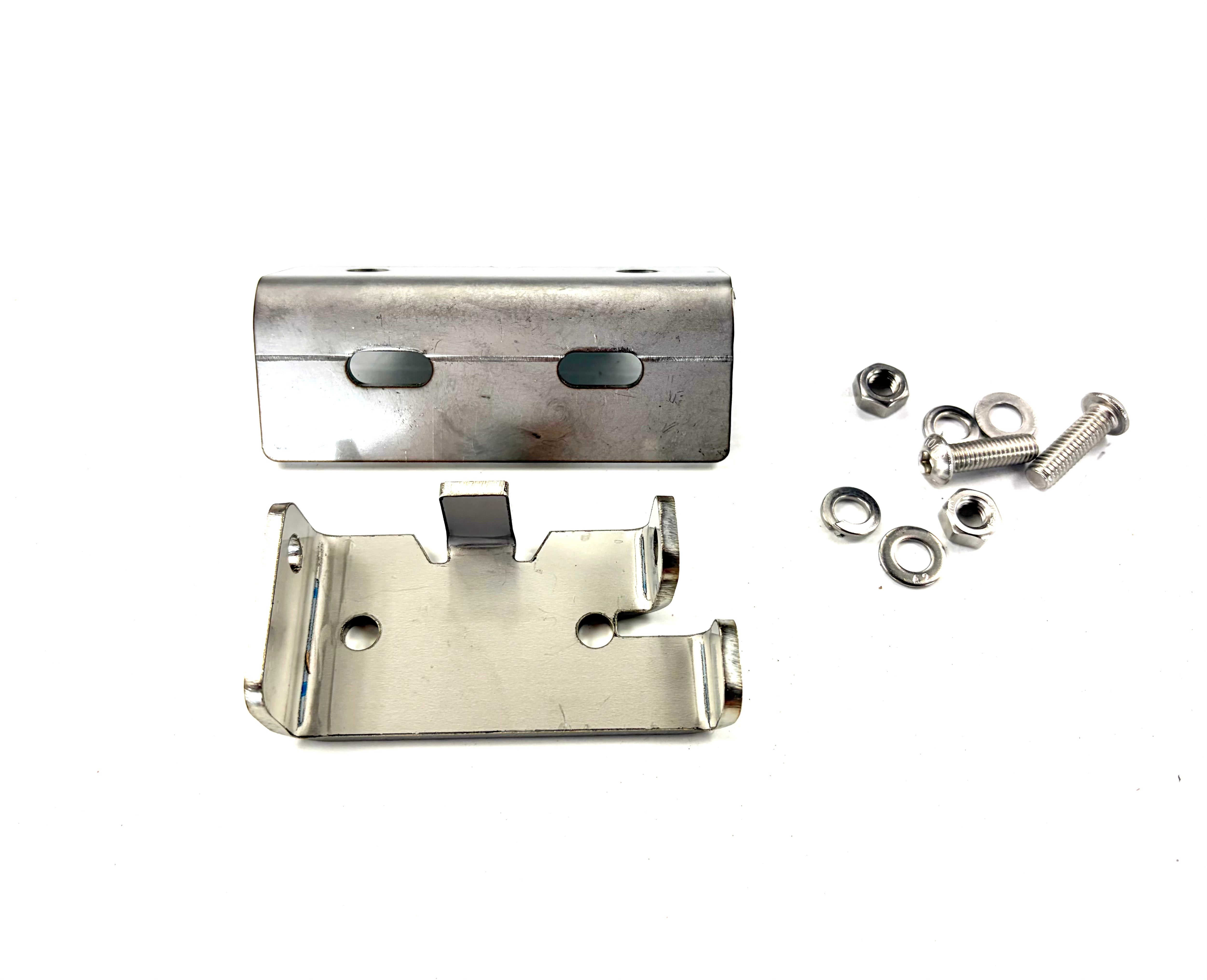 Amarok VW 50mm Female Hinges & Hinge Support Plates & Bolts Kit-2 for EGR Ute Lid with Shiny Black Plastic Underneath