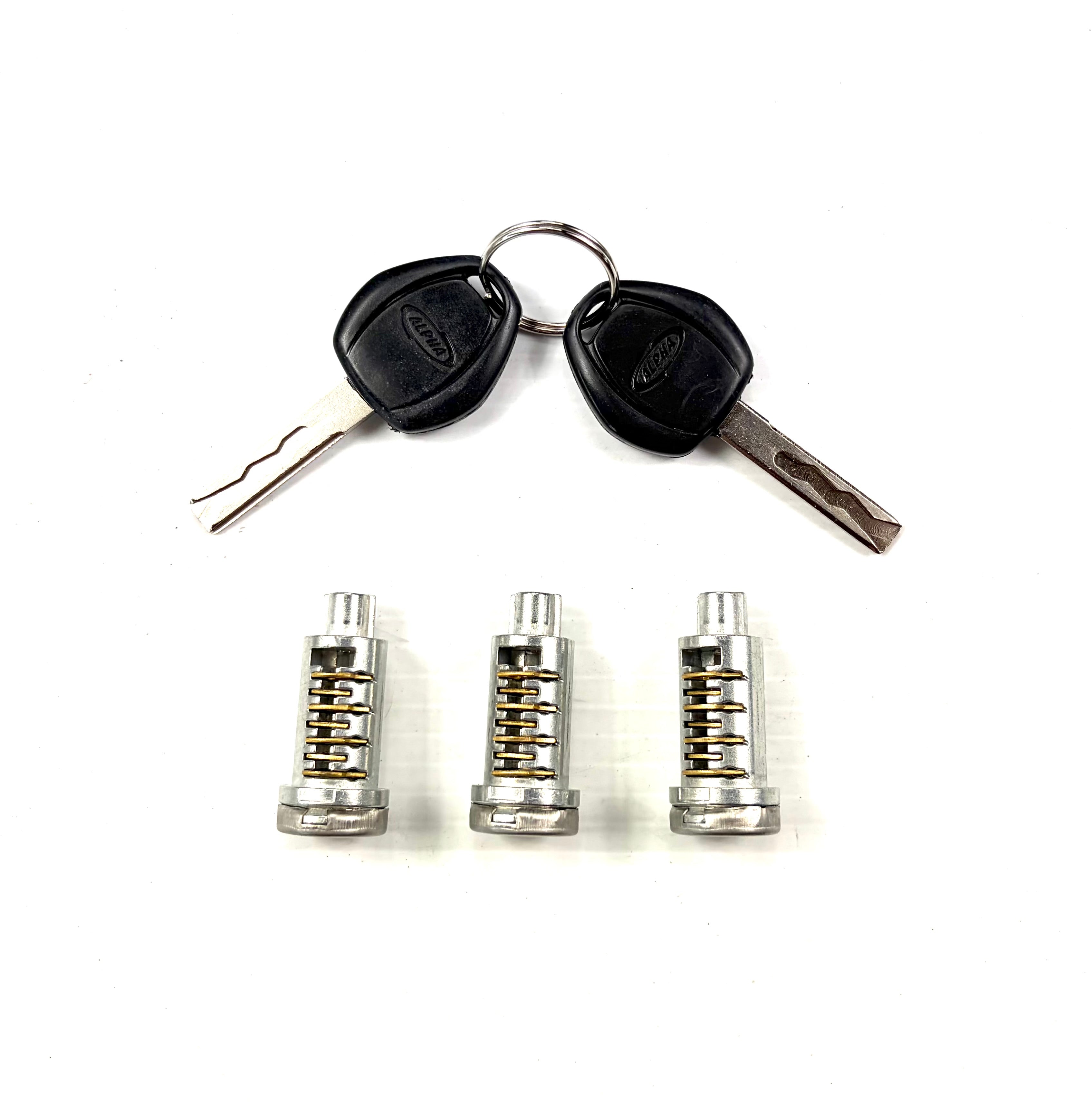 Alpha Canopy Hardtop 3 x Barrels + 2 x Keys Replacement Blade + Wave Style Keys