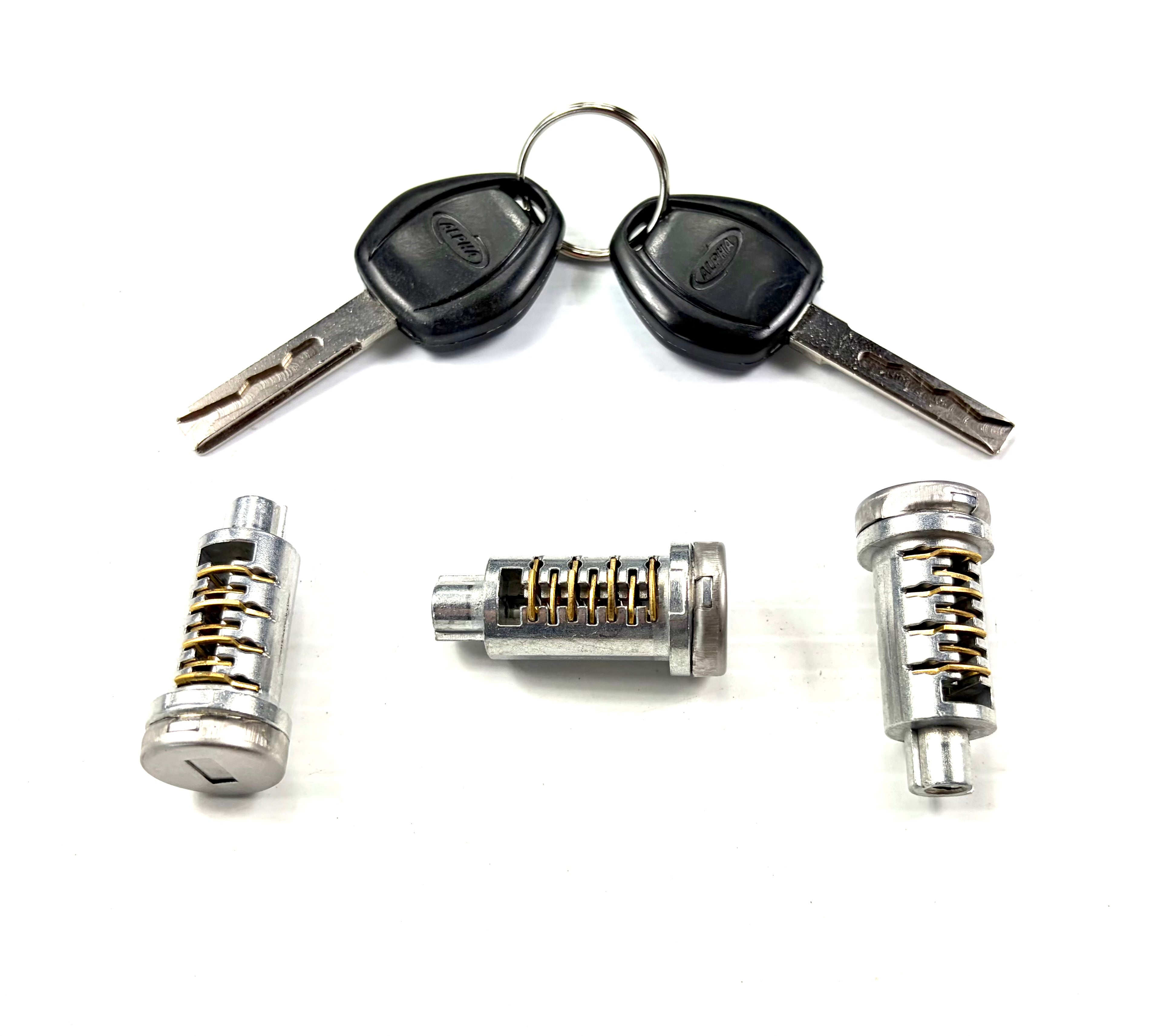 Alpha Canopy Hardtop 3 x Barrels + 2 x Keys Replacement Blade + Wave Style Keys