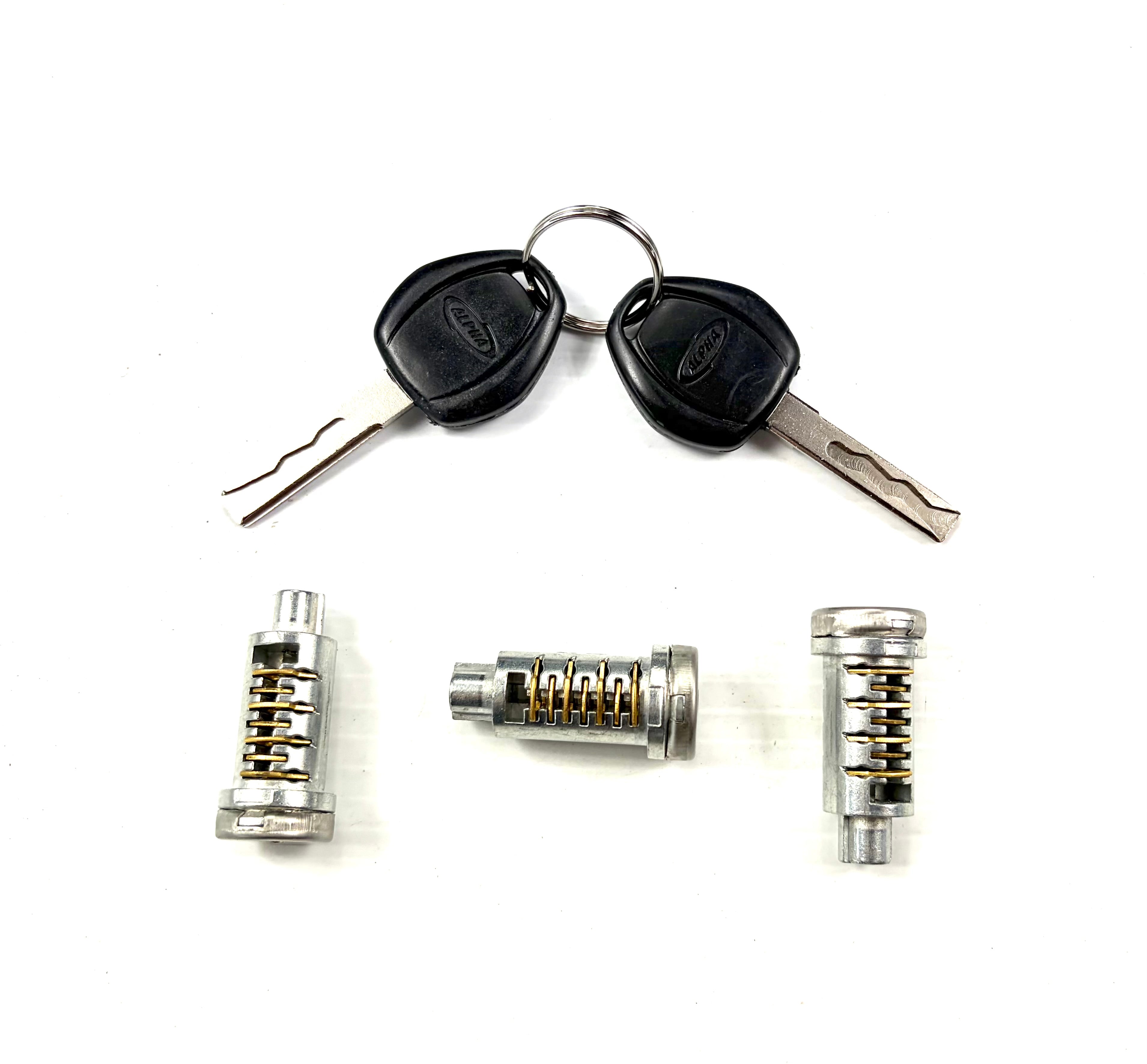 Alpha Canopy Hardtop 3 x Barrels + 2 x Keys Replacement Blade + Wave Style Keys