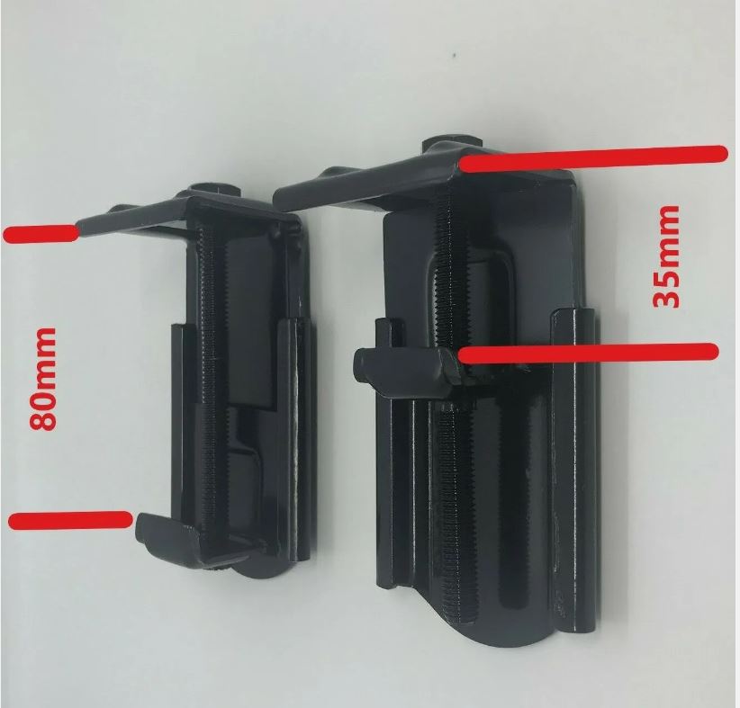 VU VY VZ VE VF Commodore Clamps 6 x Black Metal Canopy Ute Mounting Fitting Kit Removable G-Clamp Ute Tub
