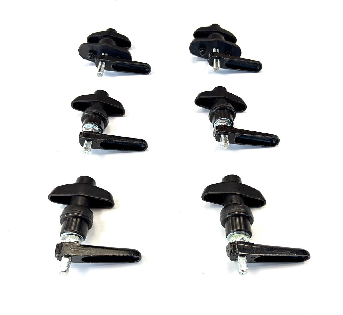 Canopy 2 x Framed Rear + 4 x Side Glass Window T-Handle Locks All Same key