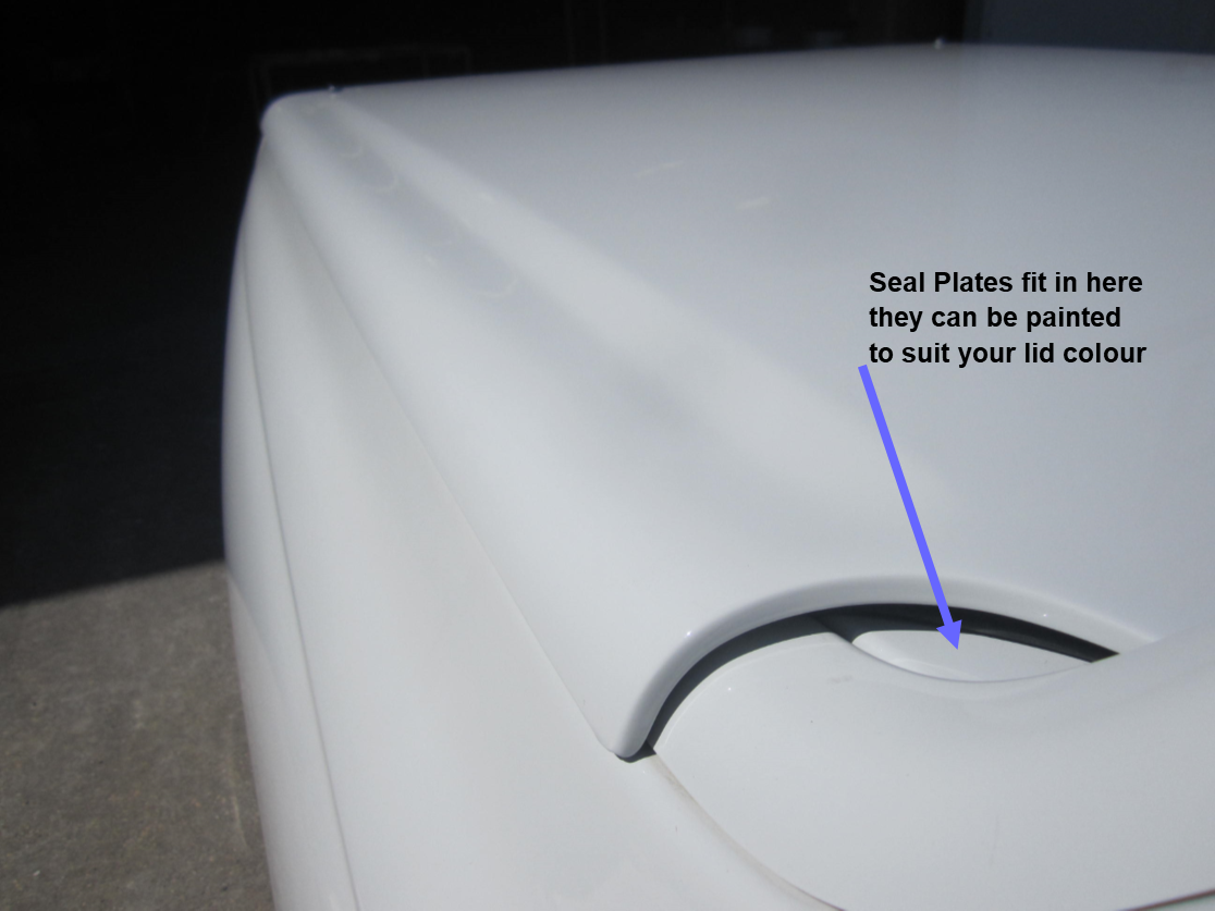 VU VY VZ EGR Plastic Lids Commodore Ute Lid Front Metal Corner Infills Aftermarket RAW