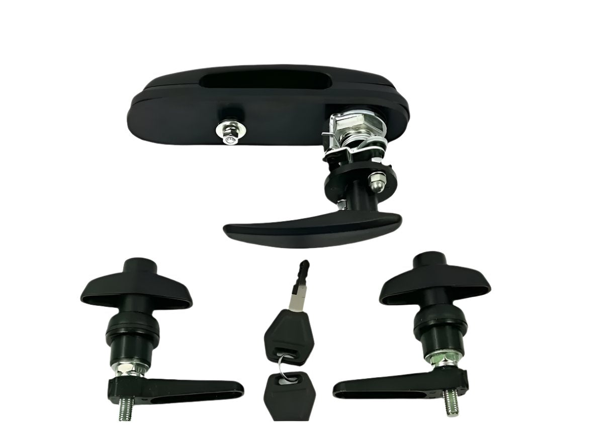 Flexiglass - FlexiCombo - FlexiTade Canopies Canopy Rear Window T Handle & 2 Side Window Long Shaft Locks 22mm Hole Size All Same key