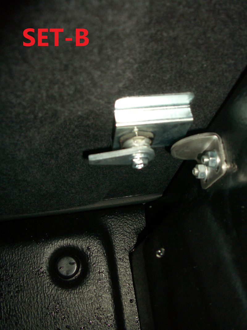 Standard Ute Lid Locks SET-B Pair of Locks & Lock Support Plates fits Fibreglass Carpeted Ute Lids