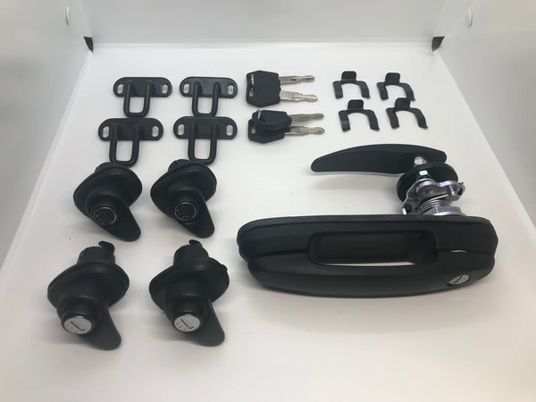 Canopy Rear Window T Handle & 4 Side Locks Same key Flexiglass Ultimate Flake