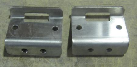 Ford FG Ute Lid Hinge Slots FEMALE for Carpeted Fibreglass Lids SET-B Hinges & Seal & Screws