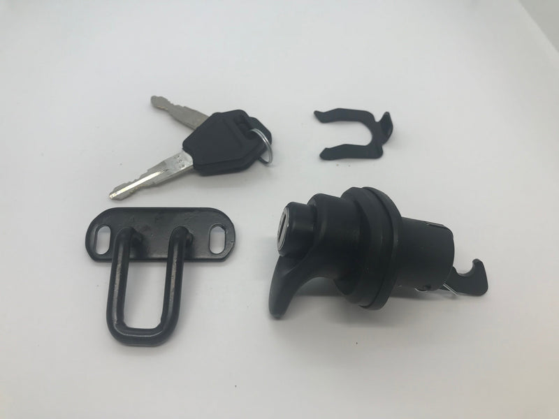 Canopy Rear Window T Handle & 2 Side Locks Same key Flexiglass Ultimate Flake