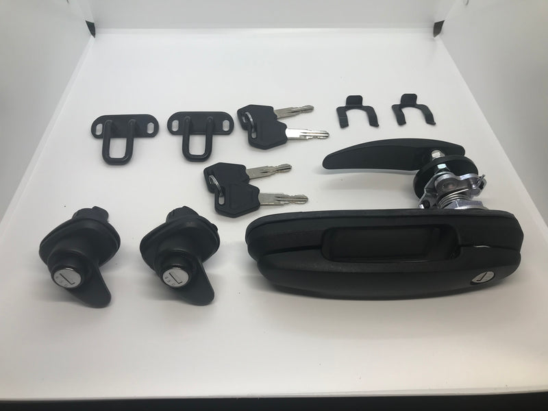 Canopy Rear Window T Handle & 2 Side Locks Same key Flexiglass Ultimate Flake