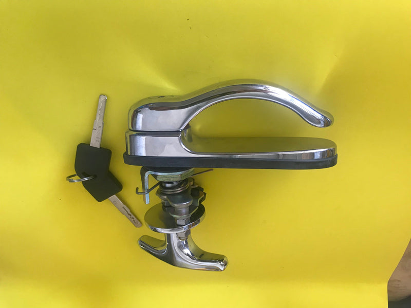 Canopy Chrome Steel Locking Canopy T-Handle Replacement Rear Window Locking Handle Lock