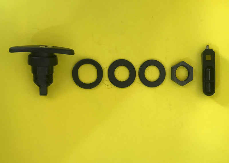 Canopy Rear Window T Handle & 4 Side Window Locks 30mm Hole Size All Same key