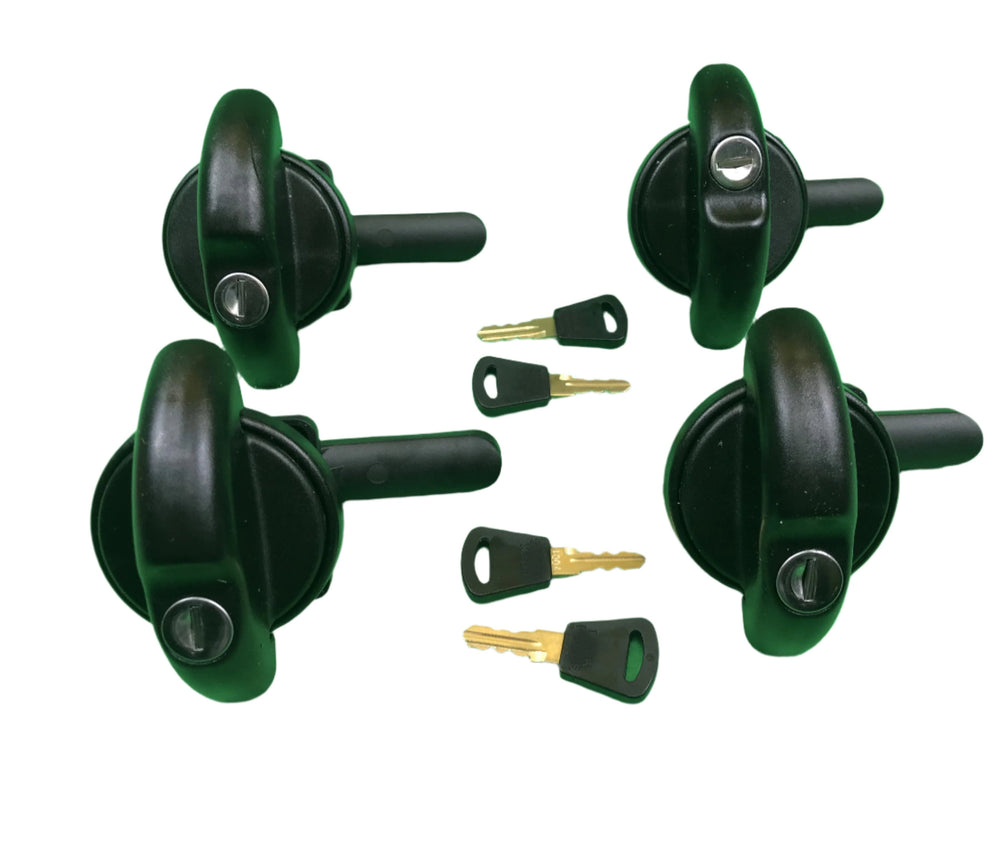 ARB 4 x Canopy D-Handle Round Side Lift Up Window Locks All Same key