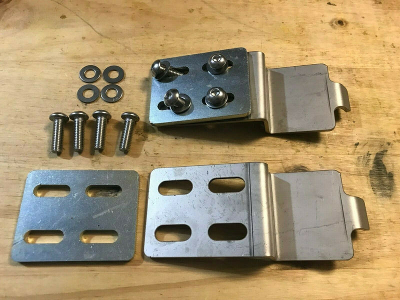 Commodore VU VY VZ VE VF Ute Lid Male Hinge Tongues for Carpeted Fibreglass Lids SET-B Male Hinges & Support Plates