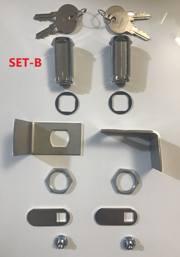 EGR Plastic Ute Lid Long Locks SET-B Replacement Barrels & Lock Supports