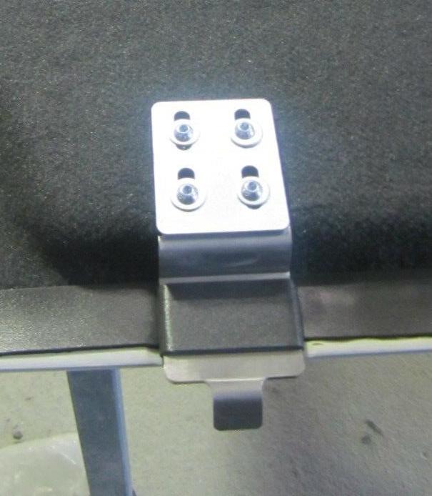 FG Ford Falcon Ute Lid Long Male Hinge Tongues for Carpeted Fibreglass Lids SET-B Long Male Hinges & Support Brackets